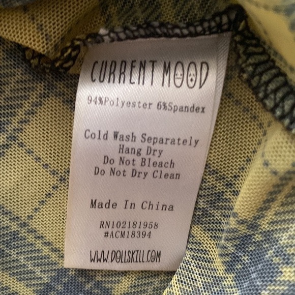 Current Mood / Dollskill• Riot Girl Plaid Mesh Top - Picture 4 of 4